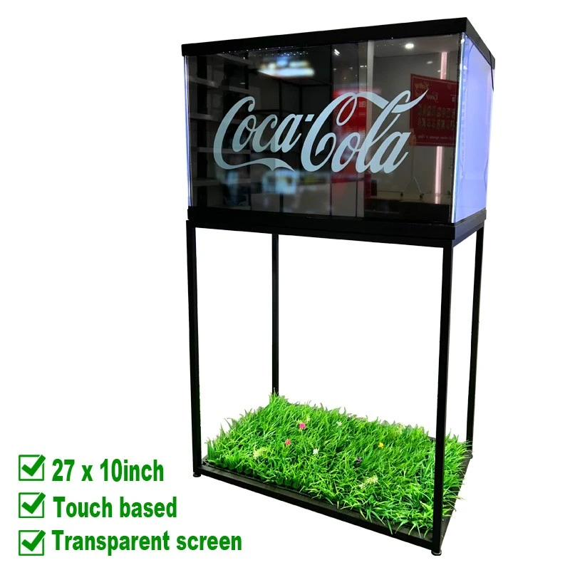 27x10 Metal Floor Stand na Transparent na Touch Screen
