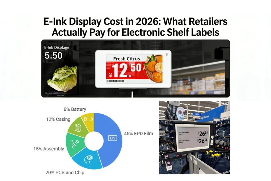 E-Halaga ng Ink Display sa 2026: Ano ang Talagang Binabayaran ng Mga Retailer...
