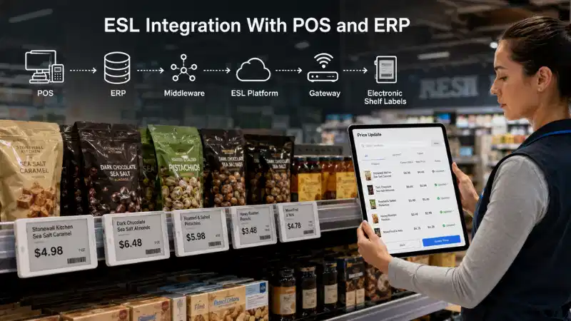 Pagsasama ng Electronic Shelf Label Sa POS at ERP: Mga API, Data Mapping, Err...