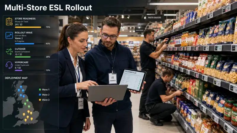 Electronic Shelf Label Rollout Plan para sa Multi-Tingi ng Tindahan